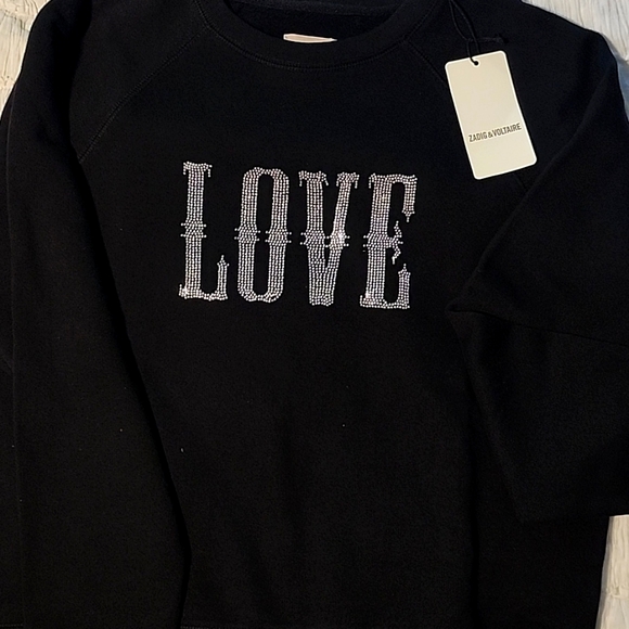 Zadig & Voltaire Jeweled Crewneck Sweatshirt - Size small - Picture 4 of 7